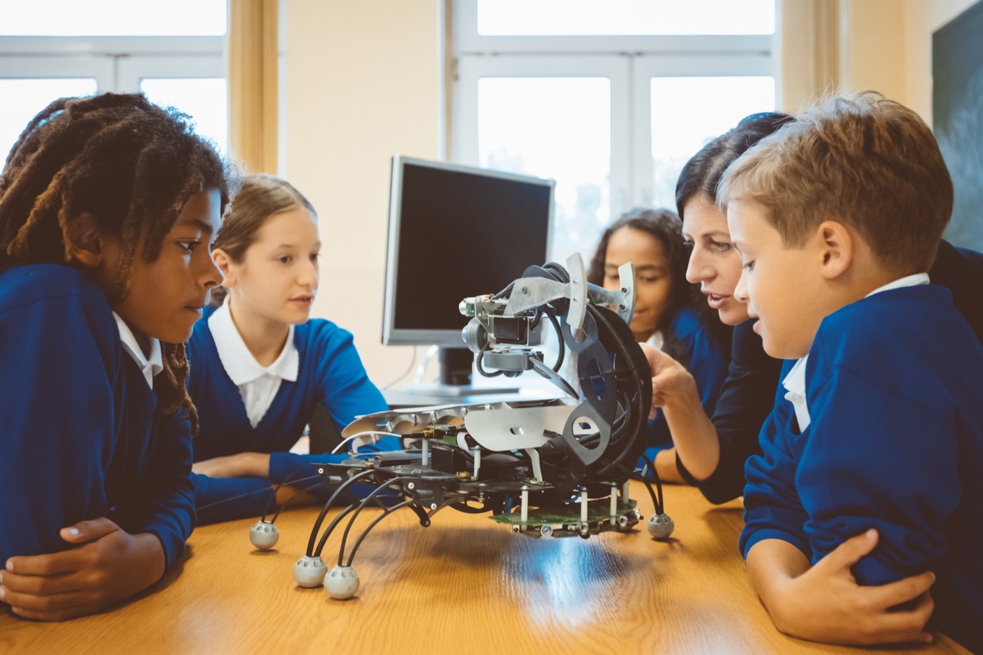 Students working together on a project
